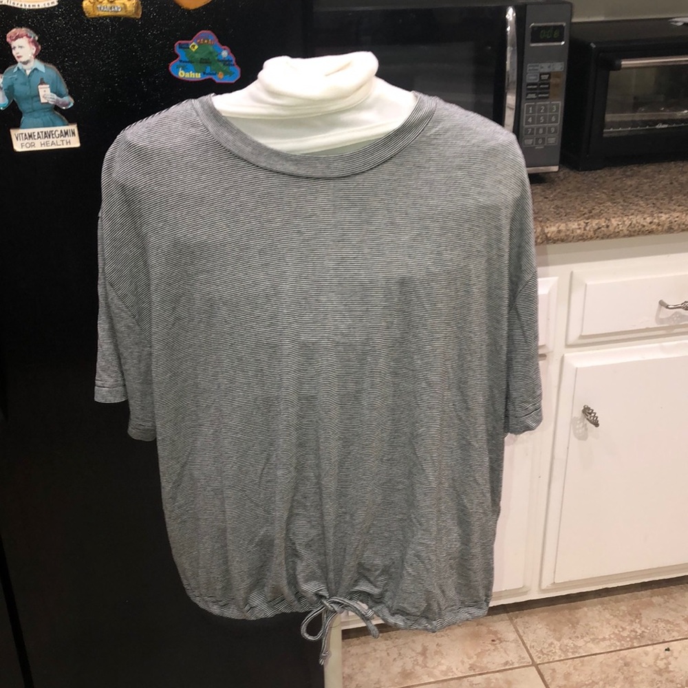 Volcom Grey Striped Shirt - small size